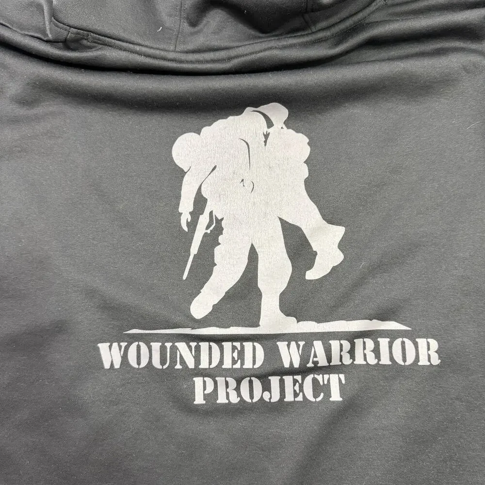 Under Armour Wounded Warrior Project Hoodie Men's Extra Large Black Sweatshirt - Picture 7 of 11